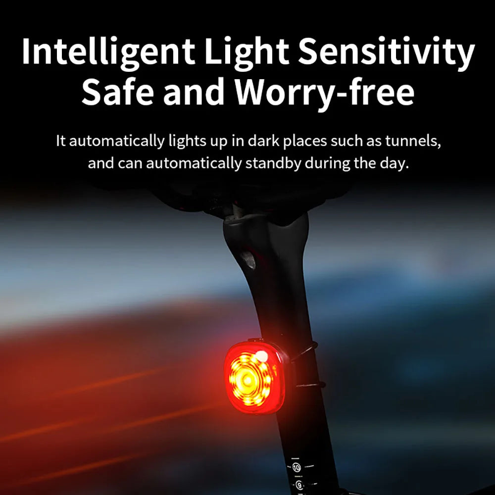 iGPSPORT TL30 Smart Tail Light Rear Bike 6 Modes