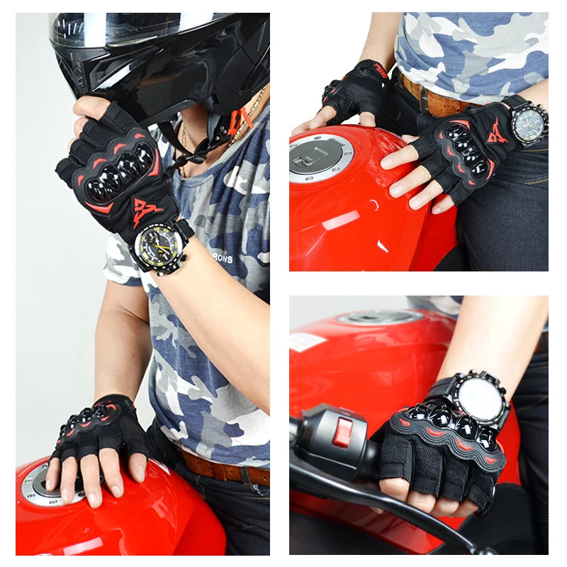 MOTOCENTRIC Half Finger Cycling Gloves Anti-fall Palm Guard