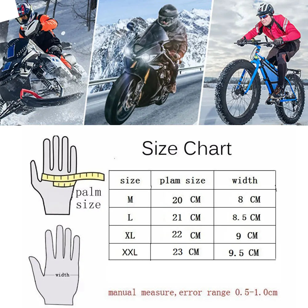 Leather Motorcycle Gloves Waterproof Summer/Winter