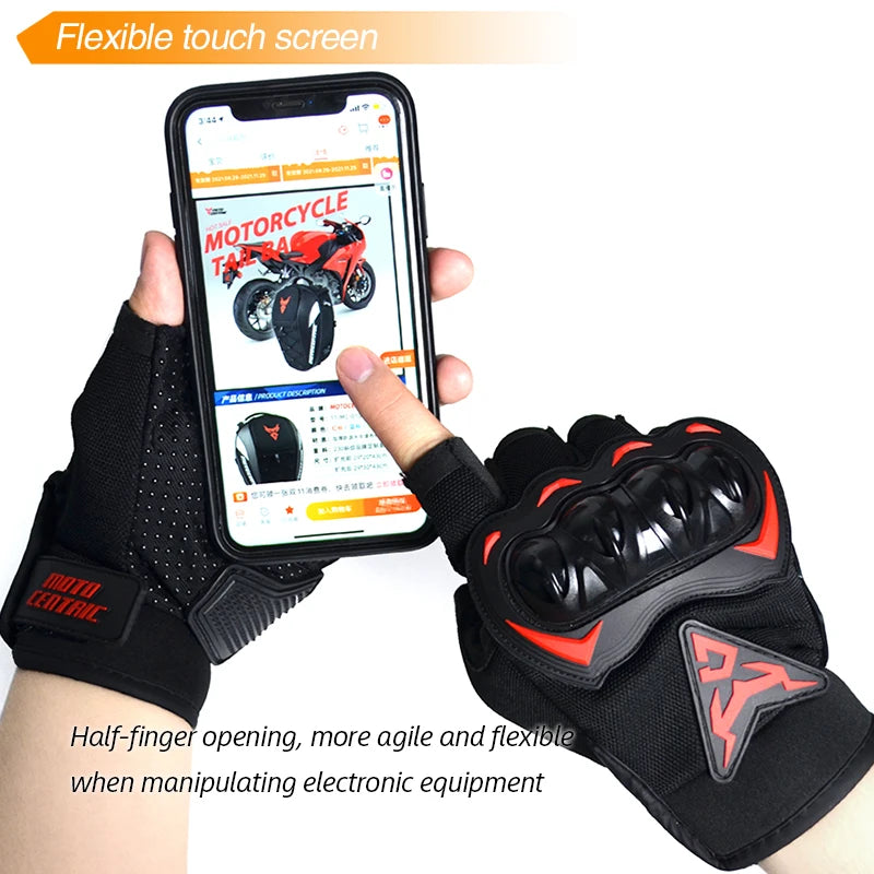 MOTOCENTRIC Half Finger Cycling Gloves Anti-fall Palm Guard