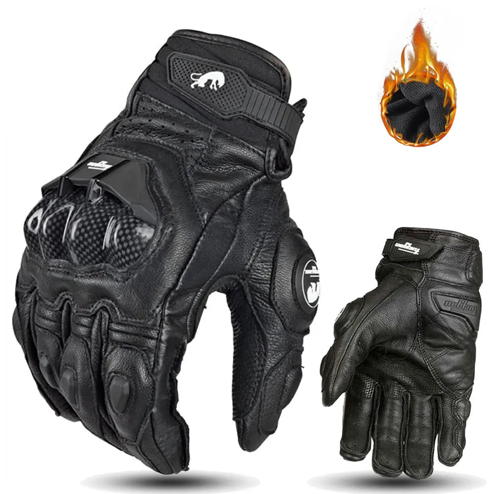 Leather Motorcycle Gloves Waterproof Summer/Winter