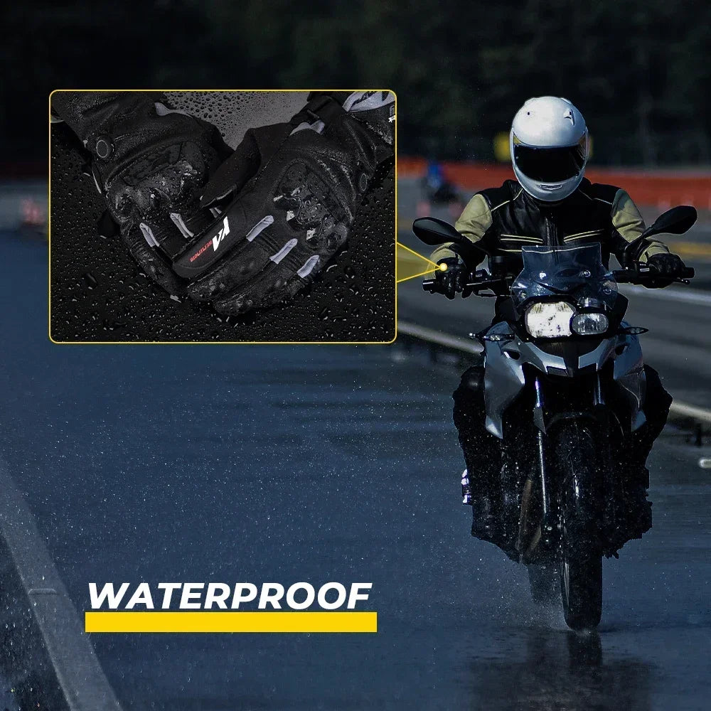 KemiMoto Motorcycle Touch Screen Heated Gloves