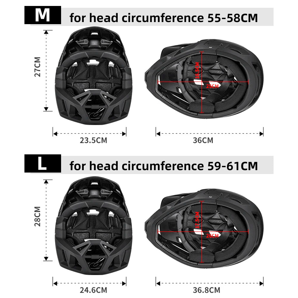 Full Face Mountain Bike Helmet