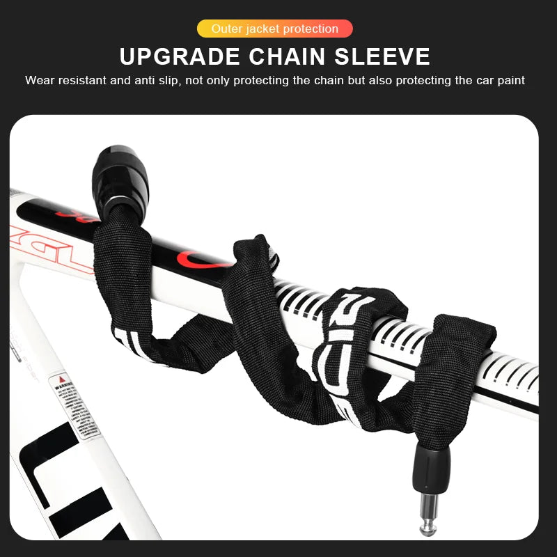 RIDERACE Bicycle Chain Lock Portable Anti-theft High Security