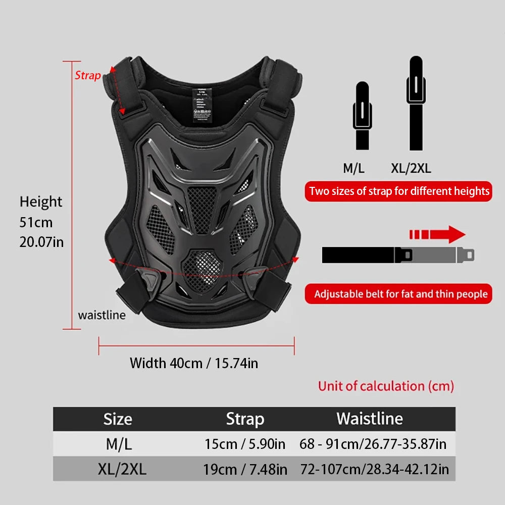 Motocross Armor Vest Body Protection