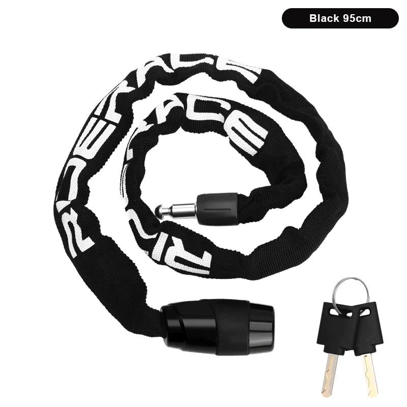 RIDERACE Bicycle Chain Lock Portable Anti-theft High Security