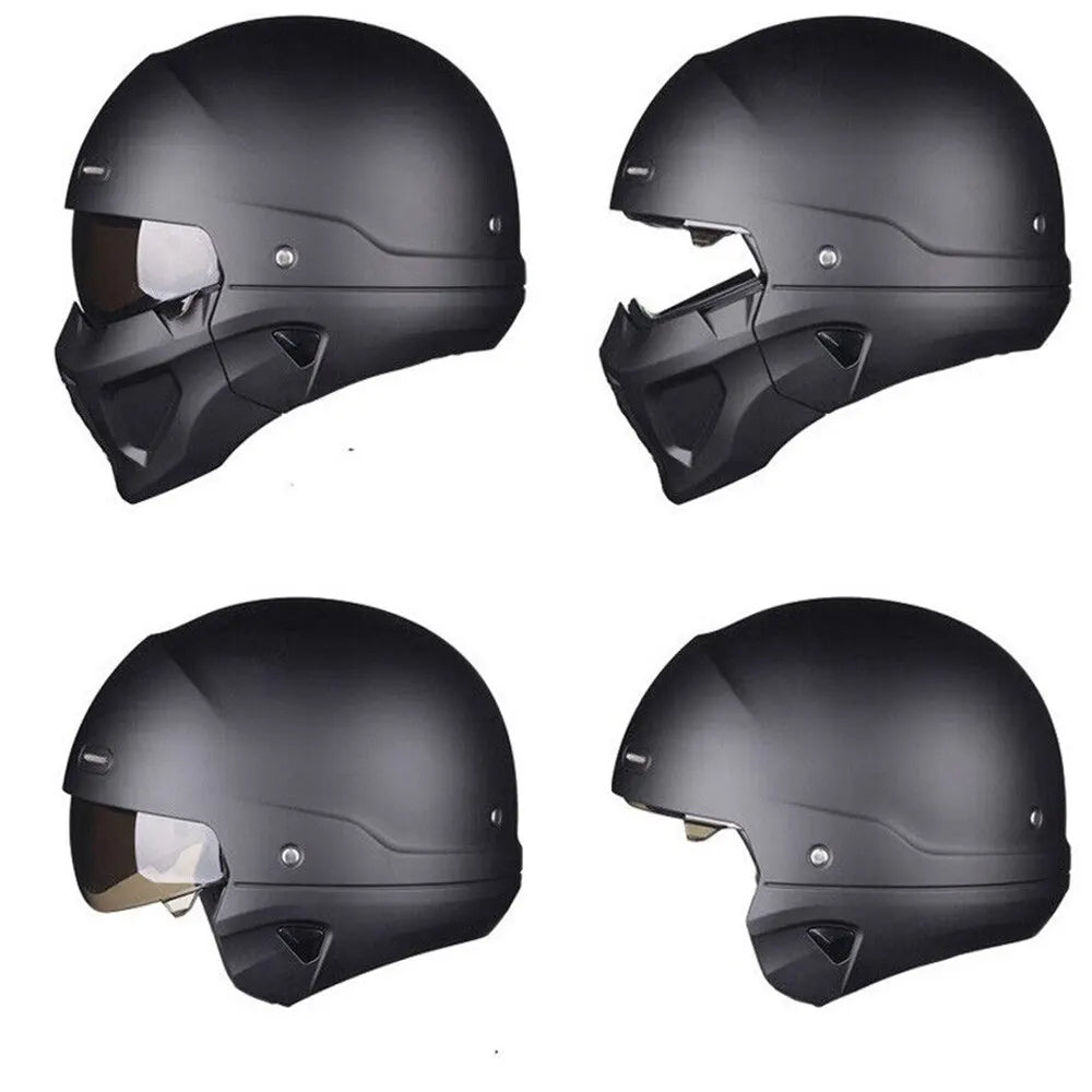 Detachable Motorcycle Quick Release ABS Open Helmet Full Face