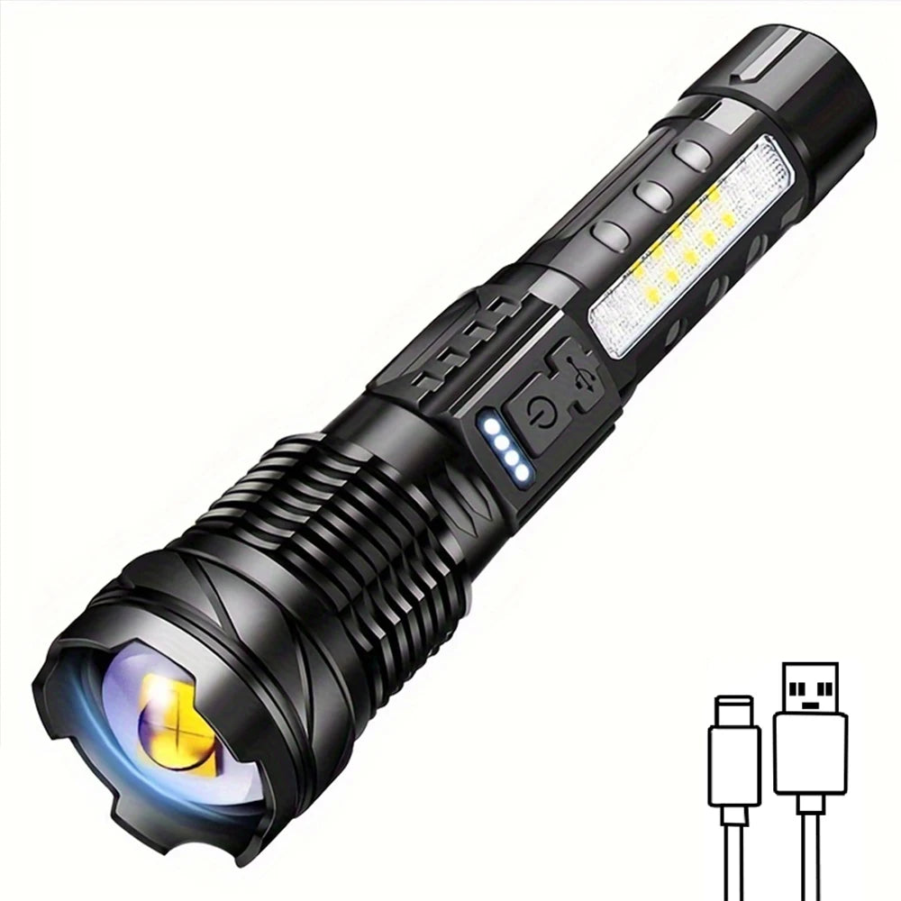 1/2pcs Rechargeable  High Lumens Flashlights